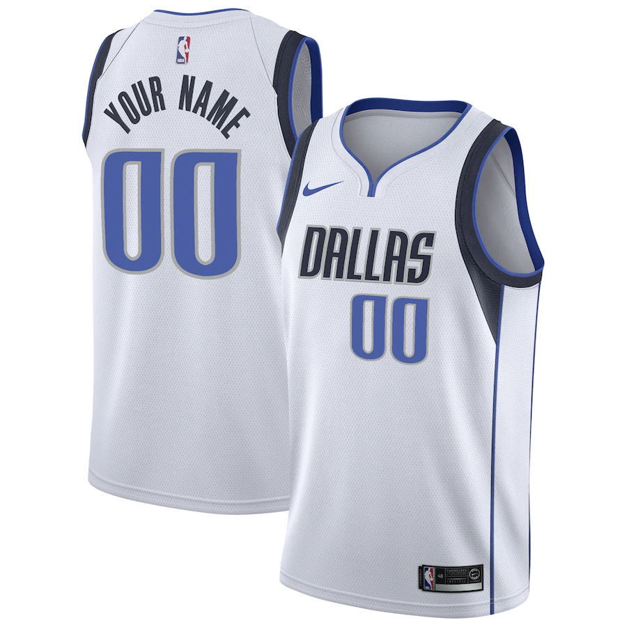 Dallas Mavericks Custom Letter and Number Kits for Association Jersey Material Vinyl